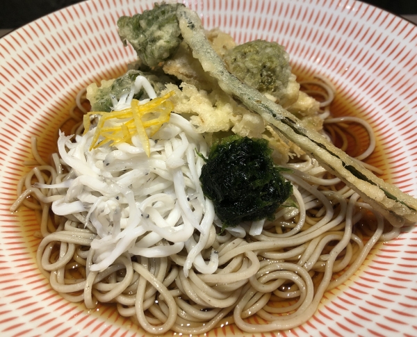 白魚の生のり蕎麦　横